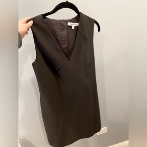 Sleeveless black cocktail dress